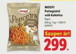 Lidl MOGYI Pattogtatni való kukorica ajánlat