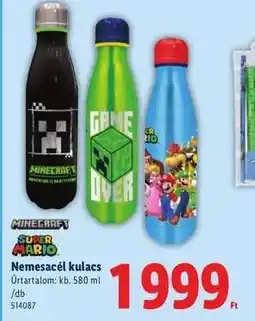 Lidl Nemesacél kulacs ajánlat