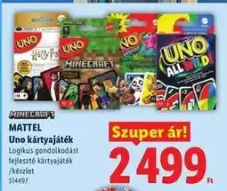 Lidl MATTEL UNO kártyajáték ajánlat