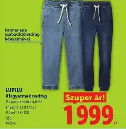 Lidl LUPILU Kisgyermek nadrág ajánlat