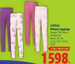 Lidl Lupilu Kislány leggings ajánlat
