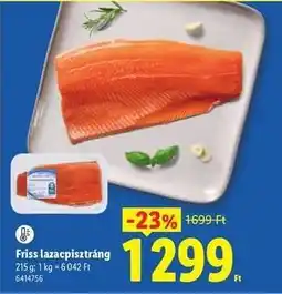 Lidl Friss lazacpisztráng ajánlat
