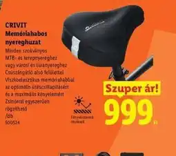 Lidl CRIVIT Memóriahabos nyereghuzat ajánlat