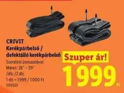 Lidl CRIVIT Kerékpárbelső / defektálló kerékpárbelső ajánlat