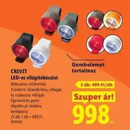Lidl CRIVIT LED-es világítókészlet ajánlat