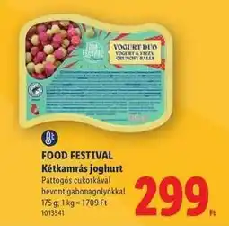 Lidl FOOD FESTIVAL Kétkamrás joghurt ajánlat