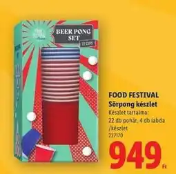 Lidl FOOD FESTIVAL Sörpong készlet ajánlat