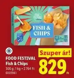 Lidl FOOD FESTIVAL Fish & Chips ajánlat