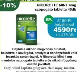 PatikaPlus nicorette szopogató tabletta ajánlat