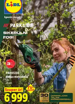 Lidl Parkside akkus metszőolló ajánlat