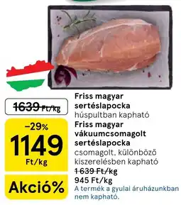 Tesco Friss magyar sertéslapocka ajánlat