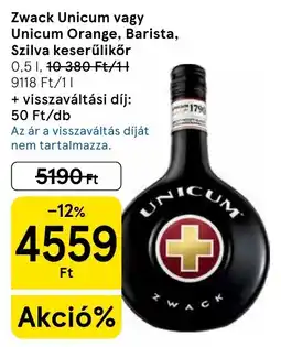 Tesco Unicum ajánlat