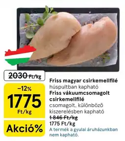 Tesco Friss magyar csirkemellfilé ajánlat