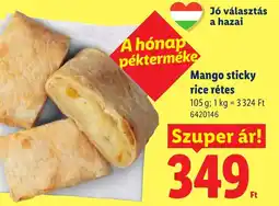 Lidl Mango sticky rice rétes ajánlat