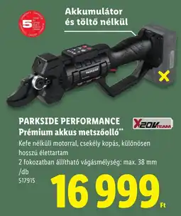 Lidl Parkside performance prémium akkus metszőolló ajánlat