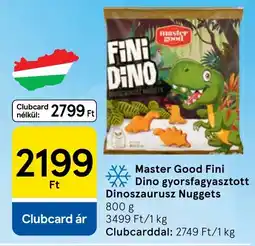 Tesco Master Good Fini Dino gyorsfagyasztott Dinoszaurusz Nuggets ajánlat