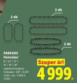 Lidl Parkside fűrészlánc ajánlat