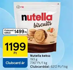 Tesco Nutella keksz ajánlat