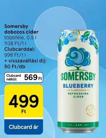 Tesco Somersby cider ajánlat