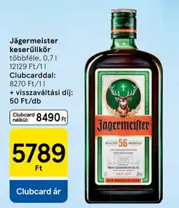 Tesco Jägermeister keresztlíkőr ajánlat