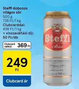 Tesco Steffl világos sör ajánlat