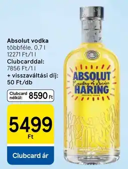 Tesco Absolut vodka ajánlat