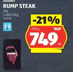 ALDI Gourmet rump steak ajánlat