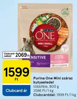 Tesco Purina One Mini száraz kutyaeledel ajánlat