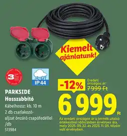 Lidl Parkside hosszabbító ajánlat