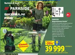 Lidl Parkside magasnyomású tisztító ajánlat