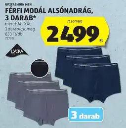 ALDI Up2fashion men férfi modál alsónadrág ajánlat