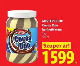 Lidl Mister Choc cocoa duo kenhető krém ajánlat