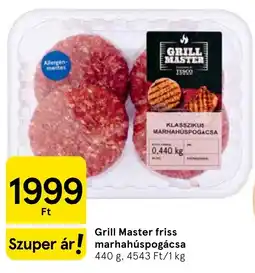 Tesco Grill Master marhahús pogácsa ajánlat