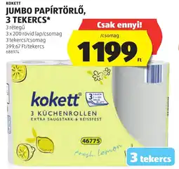 ALDI kokett jumbo papírtörlő ajánlat