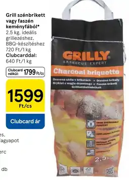 Tesco Grilly charcoal briquette ajánlat