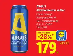 Lidl Argus radler ajánlat