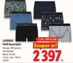 Lidl Livergy férfi boxeralsó ajánlat