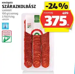 ALDI Kokárdás szárazkolbász ajánlat