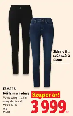 Lidl Esmara női farmernadrág ajánlat