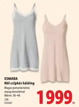 Lidl Esmara női csipkés hálóing ajánlat