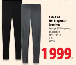 Lidl Esmara női biopamut leggings ajánlat