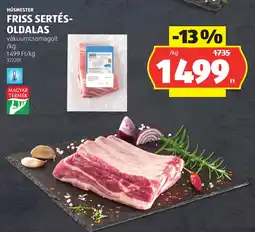 ALDI Húsmester friss sertés-oldalas ajánlat