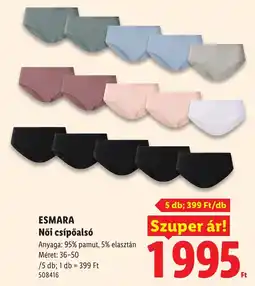Lidl Esmara női csípőalsó ajánlat