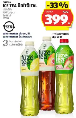 ALDI Fuze tea ice tea ajánlat