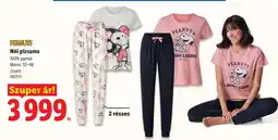 Lidl Peanuts női pizsama ajánlat