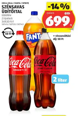 ALDI Coca-Cola szénsavas üdítőital ajánlat