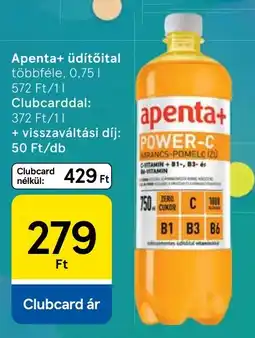 Tesco Apenta+ üdítőital ajánlat