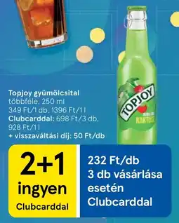 Tesco Topjoy gyümölcsital ajánlat