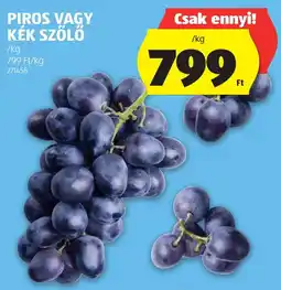 ALDI Piros vagy kék szőlő ajánlat