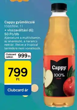 Tesco Cappy gyümölcsle ajánlat